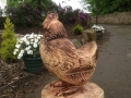 SD Provan - Chainsaw Carved Hen with seat for children