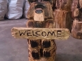 SD Provan Chainsaw Carved Bear Welcome Sign